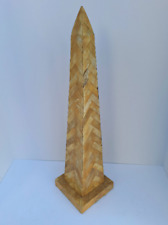 Vintage Mid Century Modern Goat Skin Obelisk - Unique Decorative Accent Piece picture