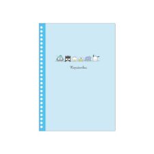 Sanrio Japan Keroppi Badtz Maru Pochacco Peritto Loose Leaf Notebook Blue NEW picture