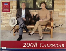 George W Bush & Laura Lane Bush Rare Signed Autographed 2008 Calendar VSA COA picture