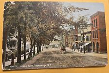 Used 1907 Ticonderoga NY  MAIN STREET Looking North Postcard AS IS  J2  picture