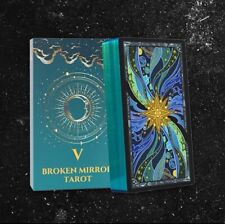 Original Broken Mirror Tarot 5th edition 78 standard tarot decks, green foiled picture