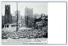 c1905 San Francisco East Down California St. Buildings Debris Wreck CA Postcard picture