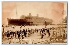 1934 SS Morro Castle Steamer Ship Ashore At Asbury Park NJ RPPC Photo Postcard picture