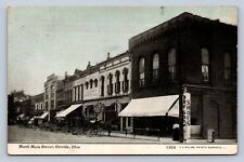 J87/ Orrville Ohio Postcard c1910 North Main Street Dry Goods Store 1418 picture