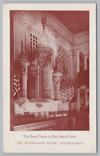 Postcard Philadelphia PA The Great Organ in the Wanamaker Store Grand Court picture