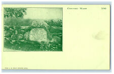 c1900s Meriam's Corner Stone Concord Massachusetts MA PMC Unposted Postcard picture