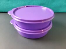 Tupperware Small Wonders Bowls 1.5 cup / 410ml Set of 2 Purple New  picture