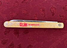 Vintage Dole Bananas Pocket Knife Colonial Prov. Serrated Blade 4.75