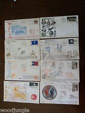 8 Vintage VIKING SKYLAB SATELLITE  FIRST DAY OF ISSUE POSTAGE STAMPS STAMP picture