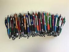 Bulk Lot of 500 Pens - Misprint Plastic Retractable Ball Point Pens with Stylus picture