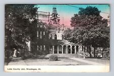 Waukegan IL-Illinois, Lake County Jail, Antique, Vintage c1910 Postcard picture