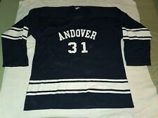 LOWER PRICE Vintage Phillips Andover Academy Hockey Jersey XL. VGC picture