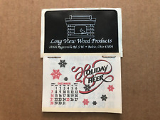 1998 LONG VIEW WOOD PRODUCTS Baltic Ohio Puffy Sticker Calendar picture