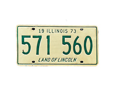 ILLINOIS 1973  -  (1) vintage license plate picture