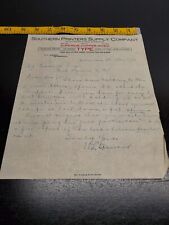 1908 Southern Printers Supply Company Superior Copper Mixed Type written letter picture