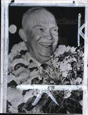 1959 Press Photo President Eisenhower arrives at airport in New Delhi, India picture
