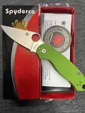 Spyderco KnifeJoy Exclusive Para 3 Neon Green G10 Satin CPM-20CV C223GPNGR NEW picture