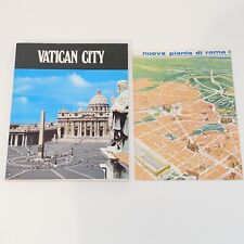 Vintage 1981 Vatican City Rome Italy Vacation Travel Tourist Book & Map picture