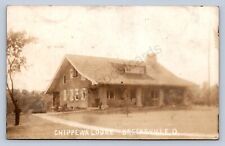 J87/ Brecksville Ohio RPPC Postcard c1910 Chippewa Lodge Building  999 picture