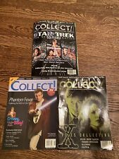 Vintage Lot Of 3 Collect Magazines X Files Star Wars Star Trek picture