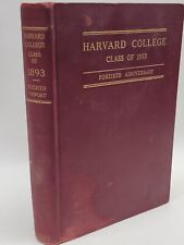 Harvard College Class of 1893 Records 40th Anniversary 8th Report Hardcover 1933 picture