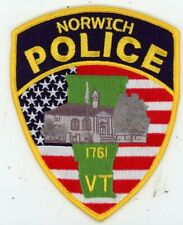 VERMONT VT NORWICH POLICE NICE SHOULDER PATCH SHERIFF picture