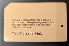 TEST METROCARD- RARE NYC - Mint Condition-Expired picture