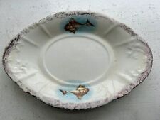 Vintage Porcelain Ford China Turin Fish Plate 9” picture