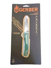 Gerber ZILCH Folding Light Weight Pocket Knife Stonewashed 3.1” Green Handle New picture