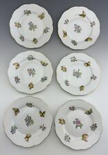 🦋MINT HEREND 6 QUEEN VICTORIA Bread / Butter or Dessert Plates No Border picture