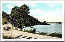 Chickawaukee Lake Rockland Maine ME Roadway Along The Lake Antique Postcard picture