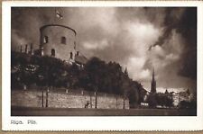 Latvia 1930's Riga Pils Postcard EM Benjamin #678  1 picture