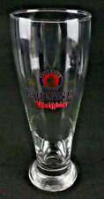 Rare Smooth-sided Paulaner Weisbier .5L Pilsner Collectible Glass Breweriana picture