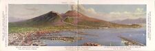 Naples, ITALY,  Vesuvius Volcano, Railway Map, Fold Out, Hotel Advertising 1920s picture
