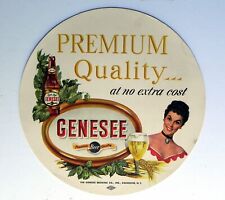GENESEE BREWING Co 1950's Beer Tray Paper Insert Featuring 
