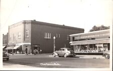Charlevoix Michigan RPPC 1940S Real Photo Town Storefronts  picture