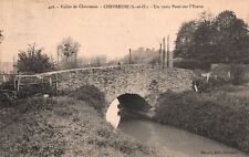 VINTAGE POSTCARD THE YVETTE BRIDGE AT CHEVREUSE FRANCE MAILED 1913 picture