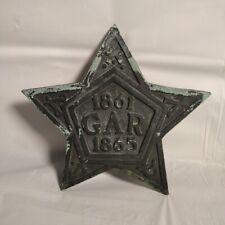 American Civil War G.A.R. 1861 1865 Grave Marker Star Patina *RARE* picture