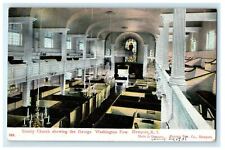1913 Washington Pew in Trinity Church, Newport Rhode Island RI Postcard picture