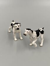 Set Of 2 Mini Realistic 2” Coonhound Dog Plastic  Figures picture