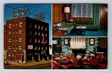 Spencer IA-Iowa, Tangney Motor Hotel, Outside And Inside View, Vintage Postcard picture