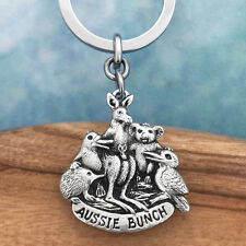 Aussie Bunch Souvenir Pewter Keyring Keychain Australiana Gift, Australian Made picture