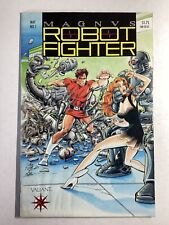 MAGNUS ROBOT FIGHTER #1 Valiant HIGH GRADE w/trading cards SIGNED SHOOTER LAYTON picture