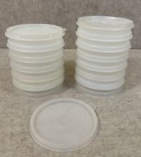 Vintage 13 Tupperware White #882 HAMBURGER PATTY KEEPERS & 3 Sheer Seal Lids picture