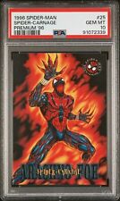 1996 Spider-Man Premium Eternal Evil #25 Spider-Carnage PSA 10 Gem Mint POP 2 picture