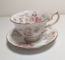 Royal Chelsea English Floral Bone China Tea Cup and Saucer picture