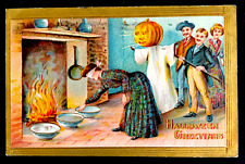 1910 Halloween Postcard Marriage Superstition -Germany - Excellent - . picture