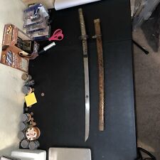 Vintage Replica Of Officer Issued WW2 Japanese Katana Sword picture