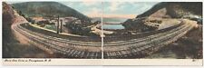 c1908 PRR Horse Shoe Curve Pennsylvania Railroad Logan PA Fold Out Postcard picture
