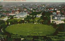 WASHINGTON DC - Washington From Monument North Postcard - 1918 picture